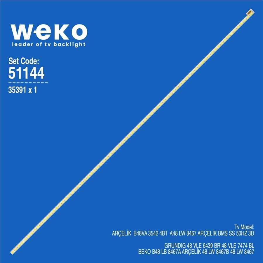 Wkset-6144 35391X1 480Tf01 V1 - E117098 - E150504 1 Adet Led Bar (76Led)