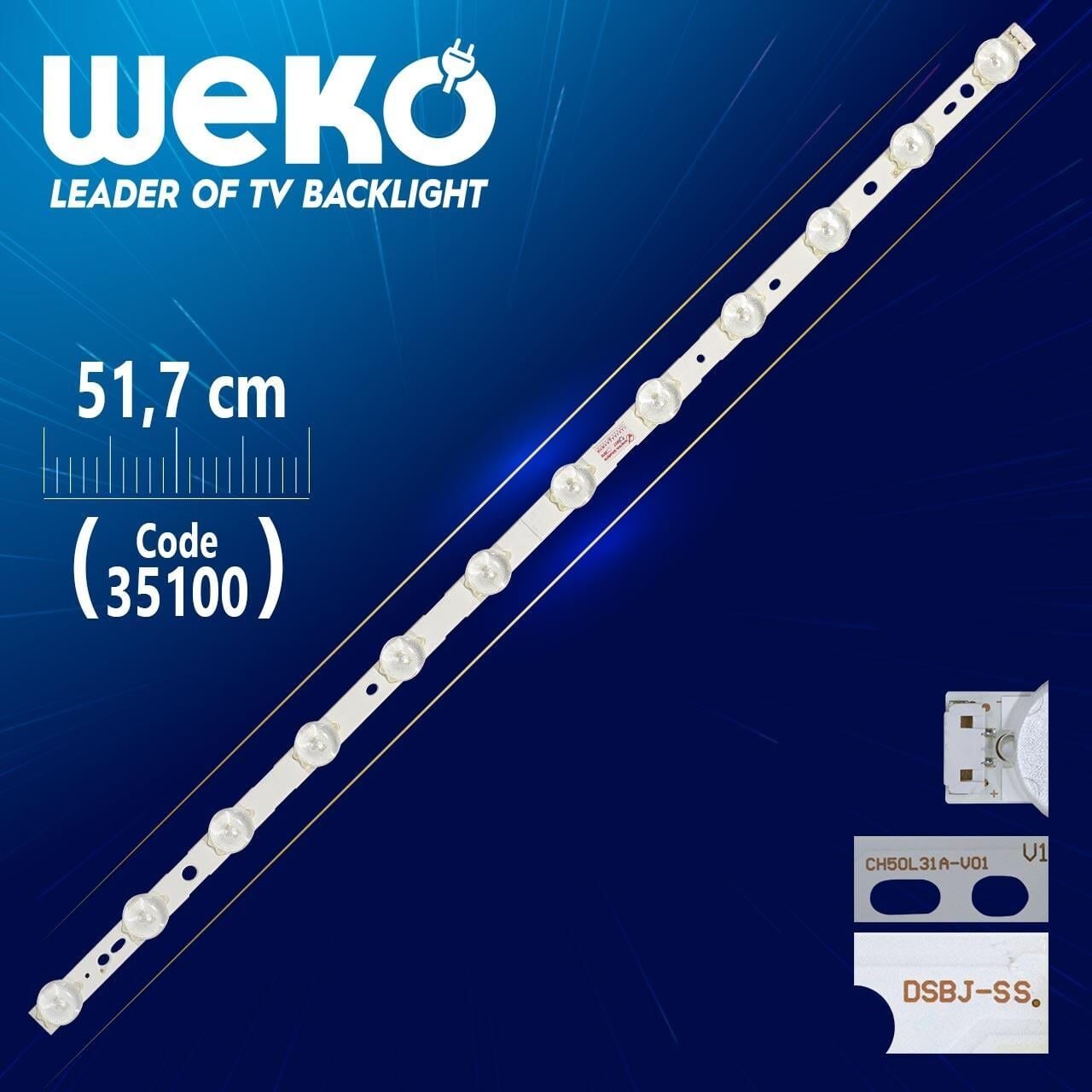 CH50L31A-V01 - DSBJ-SS - 51.7 Cm 12 Ledli - WK-849 Led Tv Bar