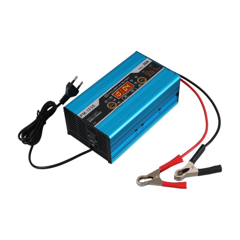 Powermaster PM-1230 12 Volt Max 30 Amper Akü Şarj Cihazı