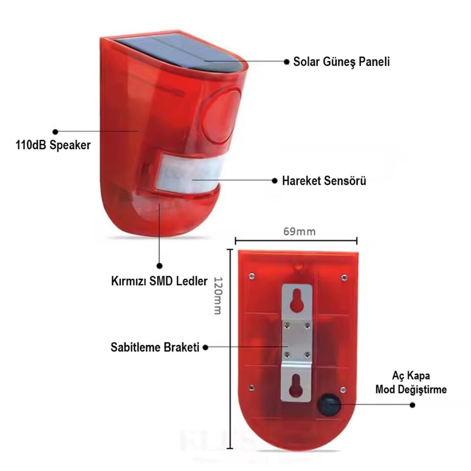 PowerMaster PM-26943 Sesli Hayvan Kovucu Alarm Cihazı