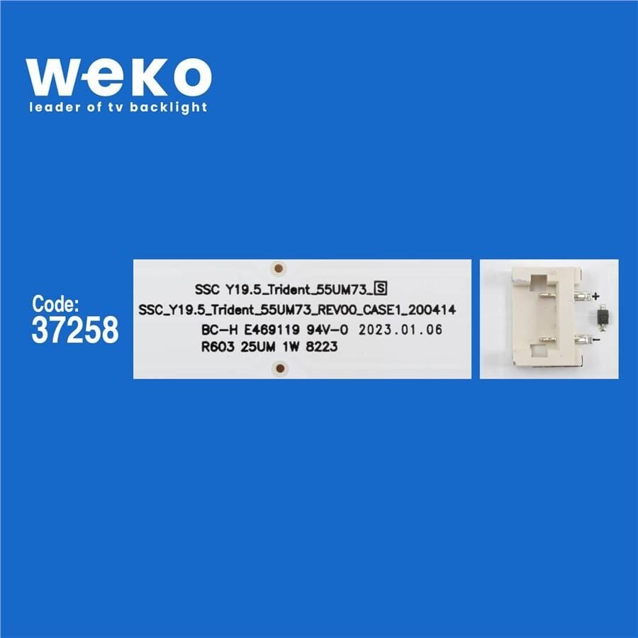 Wkset-6588 37258X4 Ssc_Y19.5_Trıdent_55Um73_Rev00_190614 4 Adet Led Bar