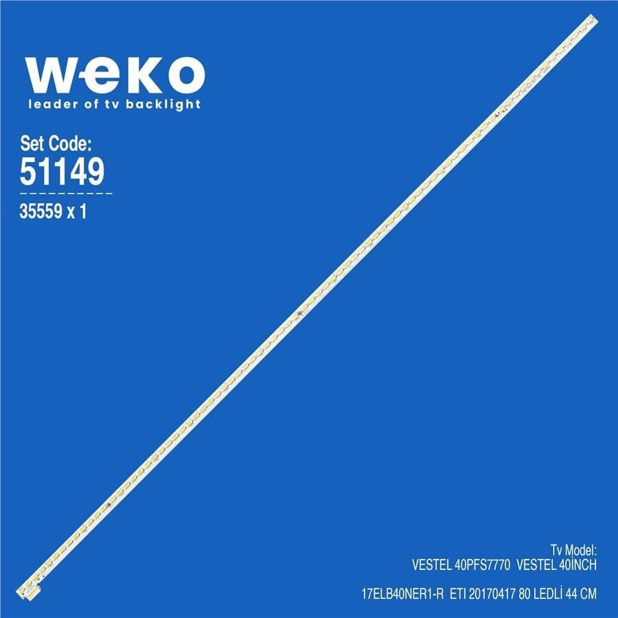 Wkset-6149 35559X1 17Elb40ner1-R  Etı 20170417 1 Adet Led Bar (80Led)