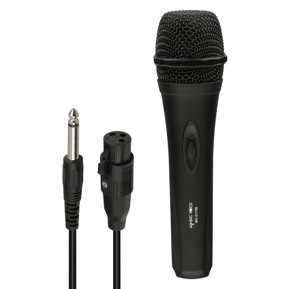 MagicVoice MV-21759 Dinamik 3 Metre Kablolu El Mikrofonu