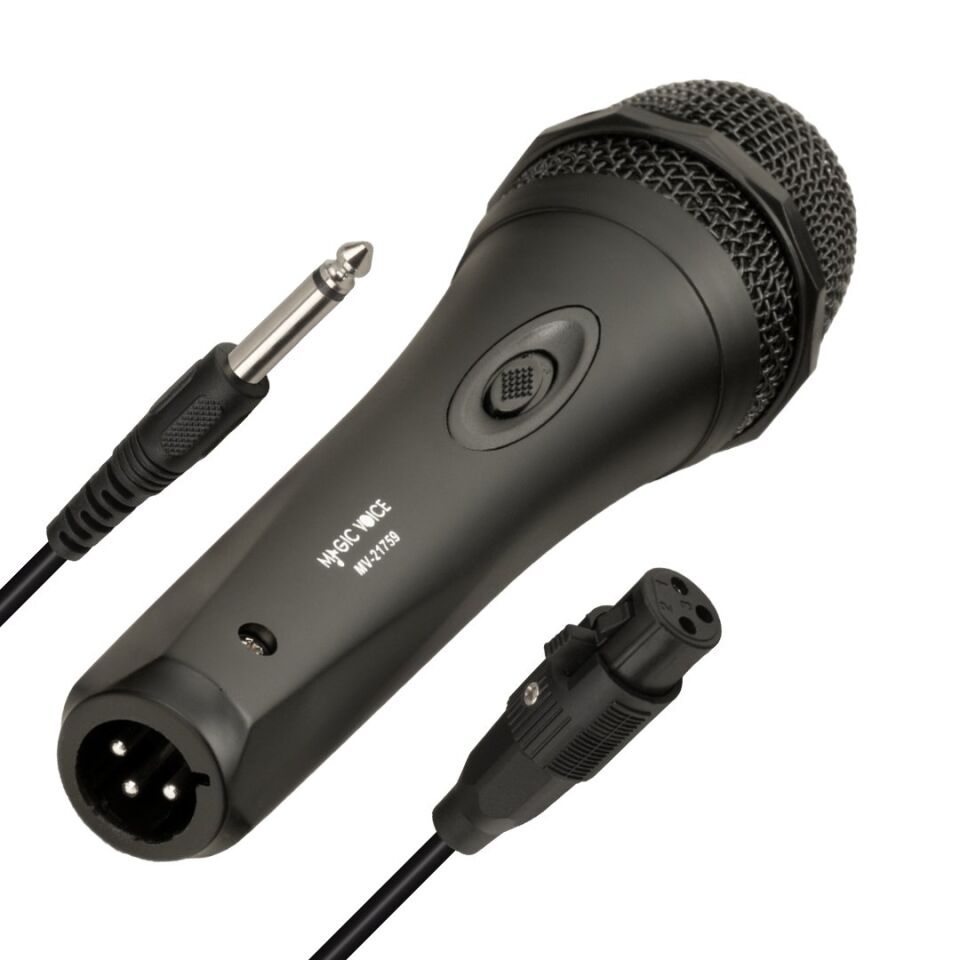MagicVoice MV-21759 Dinamik 3 Metre Kablolu El Mikrofonu