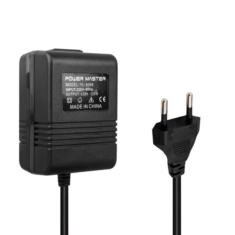 Powermaster PM-18708 220V-110V 120Va Ac/Ac Dönüştürücü Transformatör