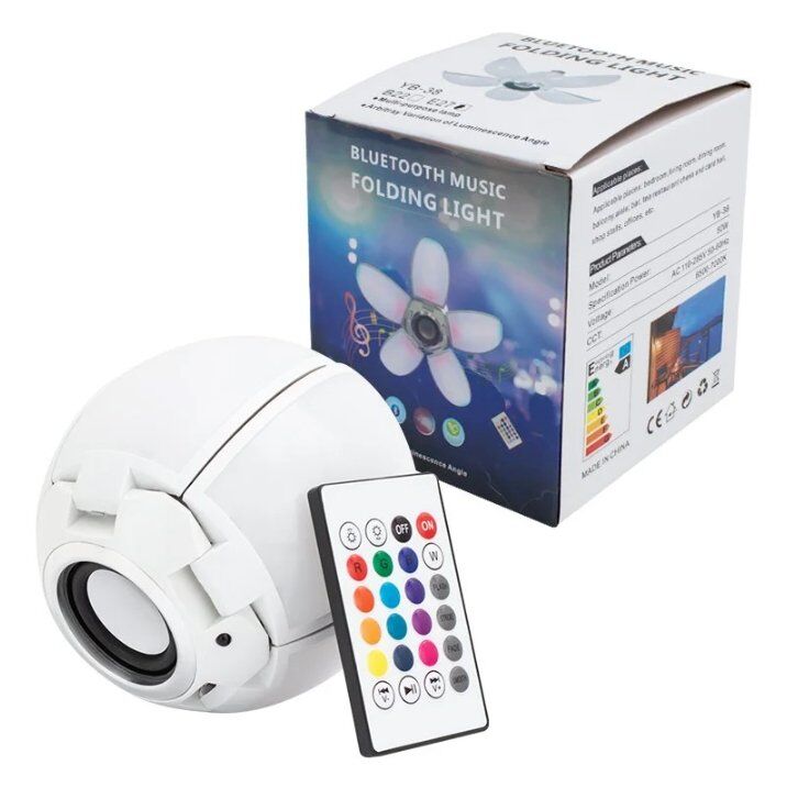Powermaster KK-607 5 Kanatlı Bluetooth Hoparlör + Led Lamba