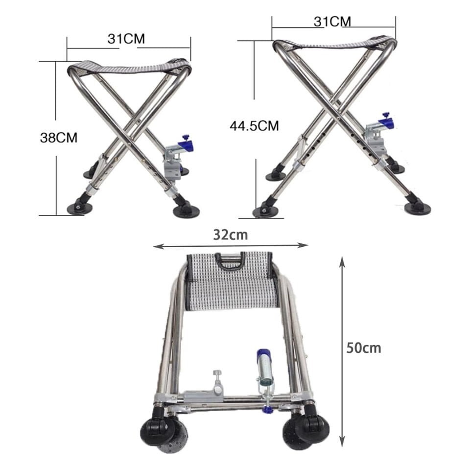 Sunup SN-25796 Metal Katlanabilir Balıkçı Taburesi