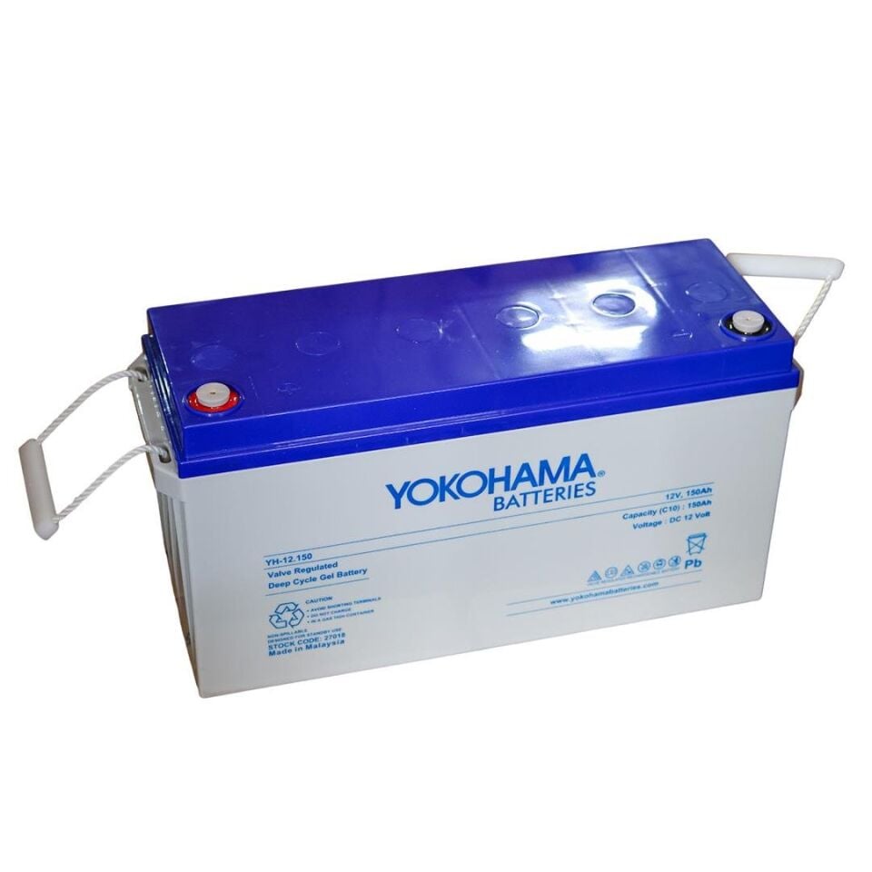 Yokohama YH-27018 12V 150Ah Tam Bakımsız Deep Cycle Jel Akü