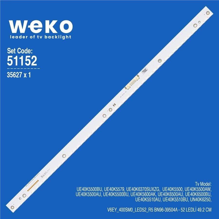 Wkset-6152 35627X1 V6ey_400Sm0_Led52_R5 Bn96-39504A 1 Adet Led Bar (52Led)