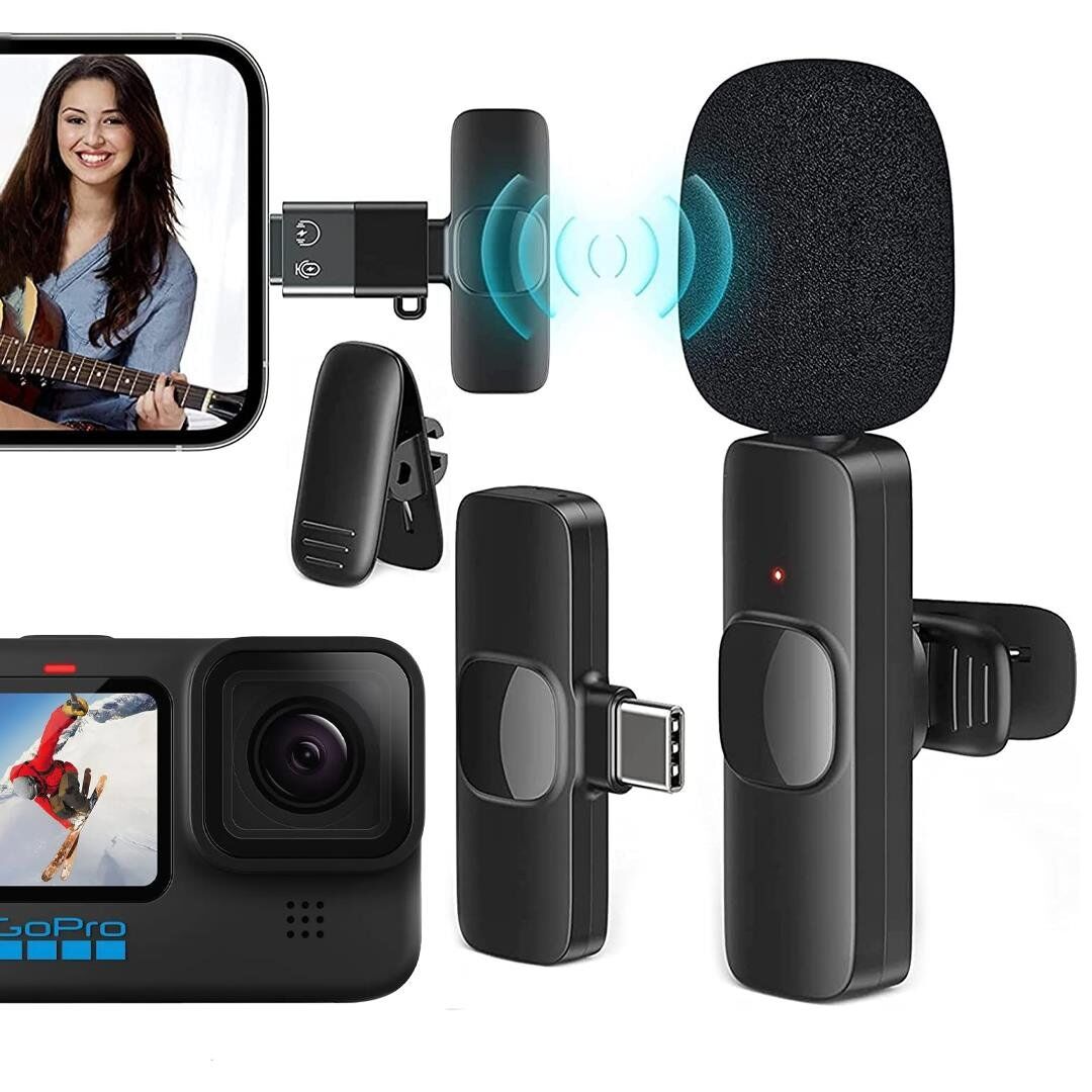 Magicvoice K8 Kablosuz TYPE-C Vlogger Yaka Mikrofonu