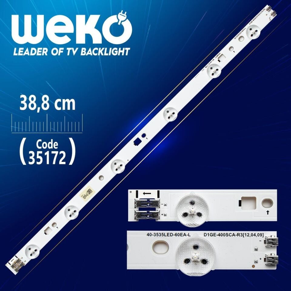40-3535LED-60EA-L-D1GE-400SCA-R3-D1GE-400SCA-R2 ATYPE - 38.8 Cm 6 Ledli - (WK-331) Tv Led Bar
