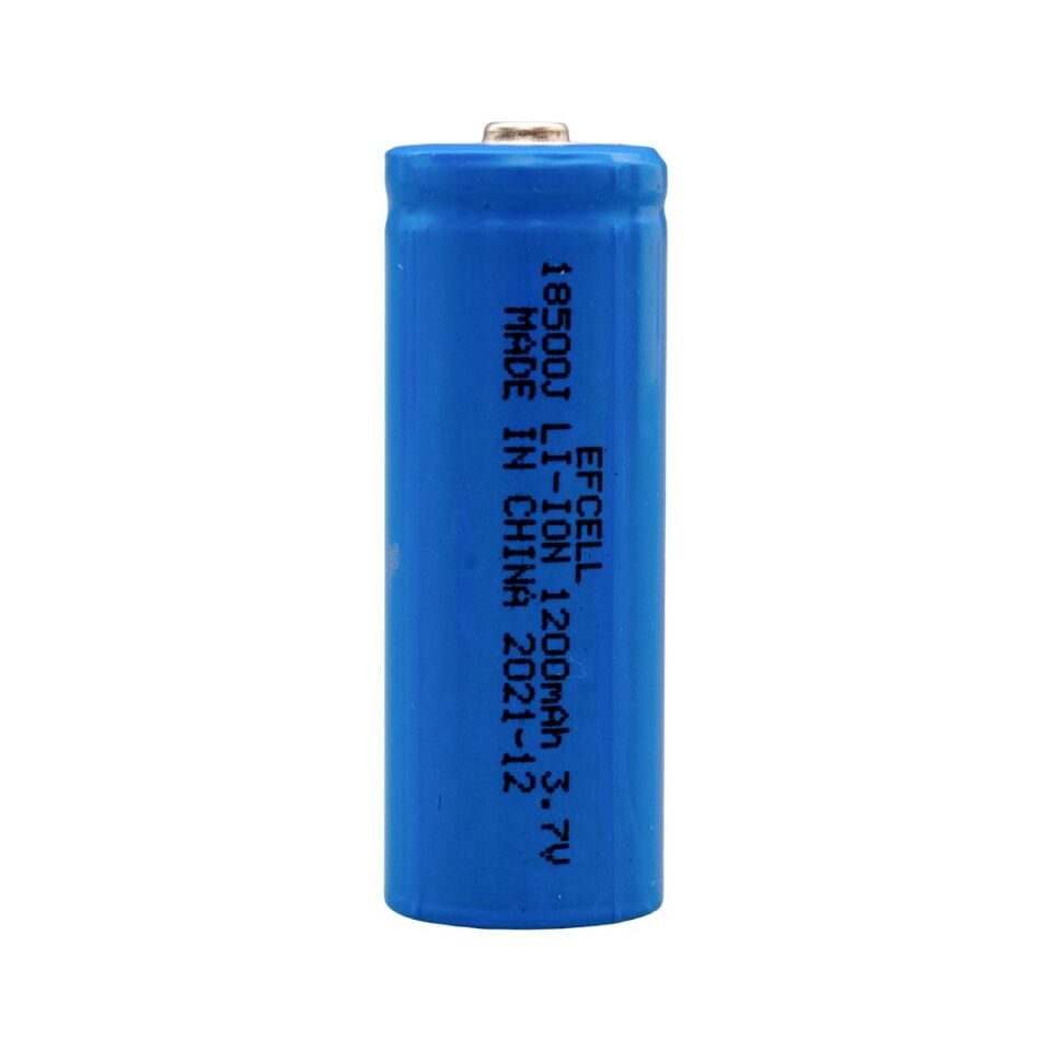 Efcell 3.7 Volt 1200 mAh Lithium 18500 Pil Başlıklı