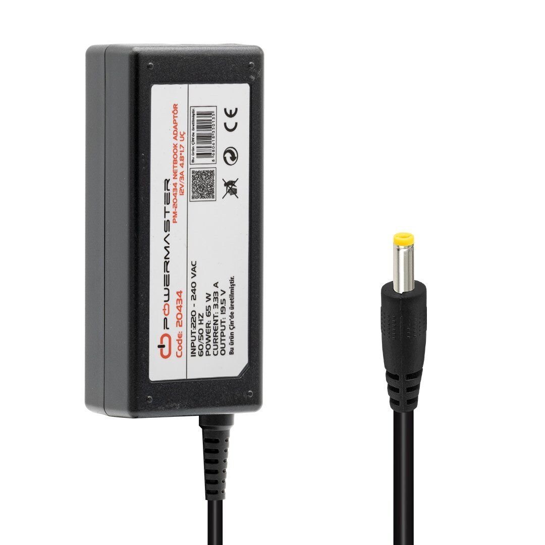 Powermaster PM-20434 12 Volt - 3 Amper 4.8*1.7 Mm Uçlu Adaptör (Asus Notebook)