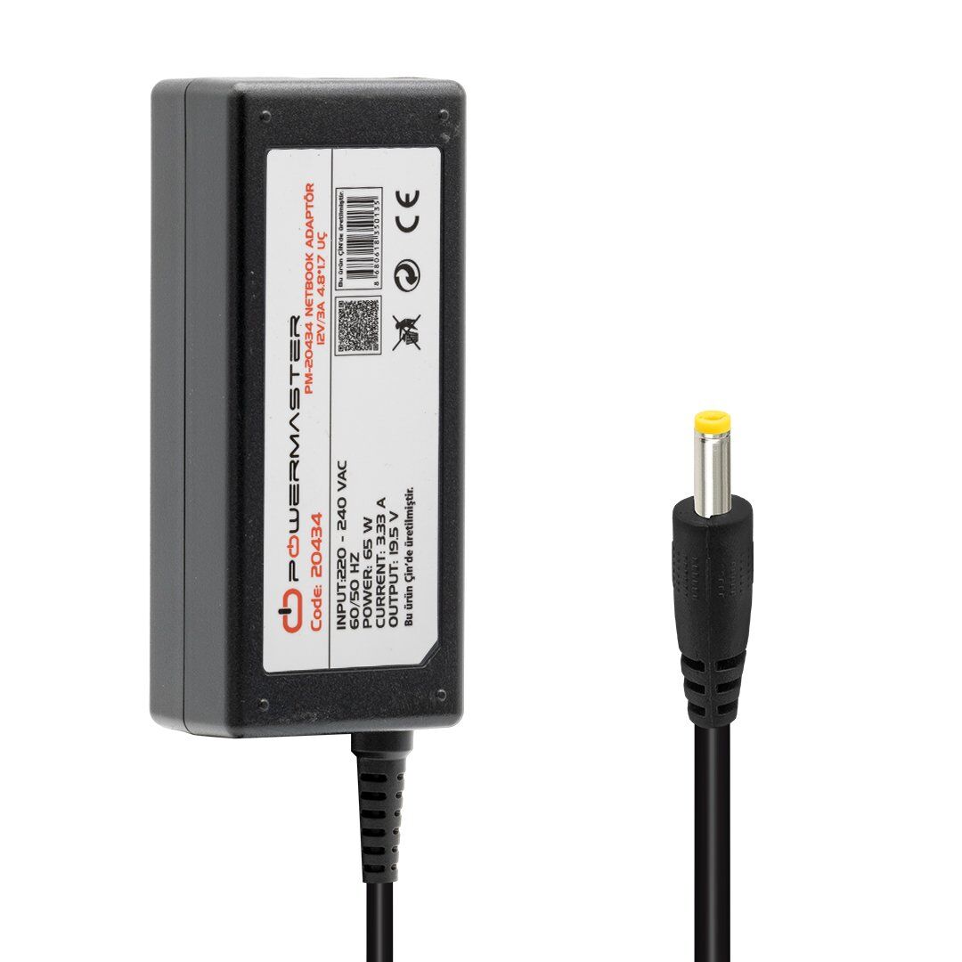 Powermaster PM-20434 12 Volt - 3 Amper 4.8*1.7 Mm Uçlu Adaptör (Asus Notebook)