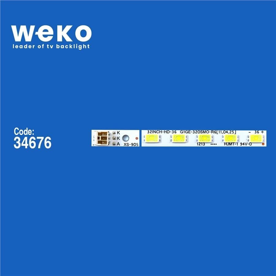 Wkset-6125 34676X2 32Inch-Hd-36 - G1ge-320Sm0-R6 2 Adet Led Bar (36Led)