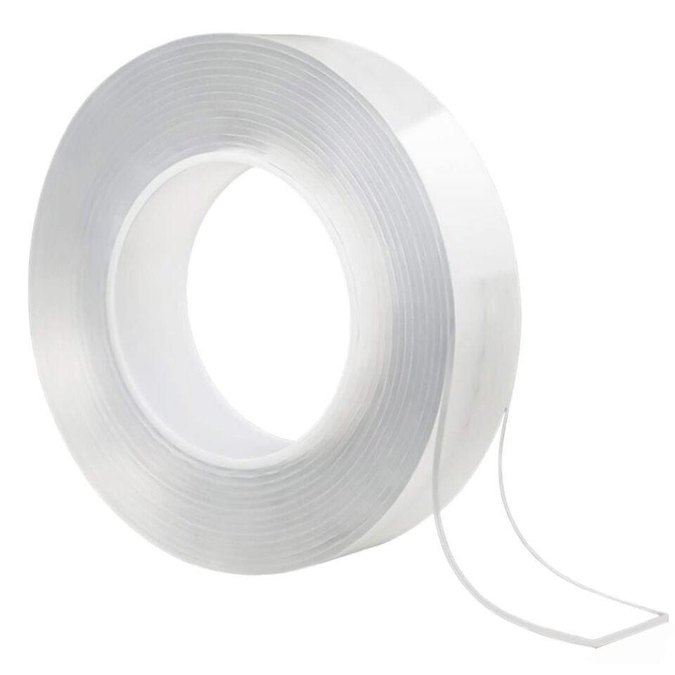 Sunup 30Mm 3 Metre Çift Taraflı Nano Teknoloji Süper Yapıştırıcı Şeffaf Bant