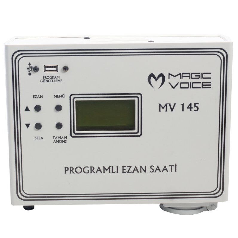 Magicvoice MV-145 3 Hocalı Programlı Duvar Tipi Ezan Saati