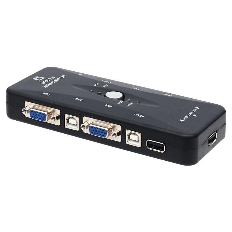 PowerMaster PM-15166 1080p VGA 4 Kanal KVM Switch