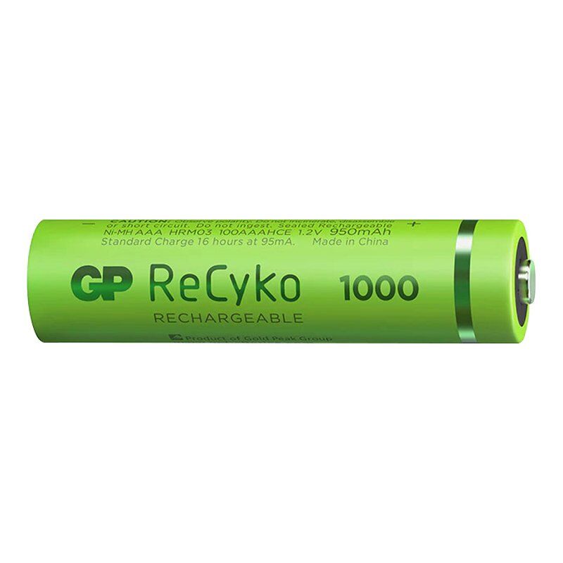 Gp Recyko 950 Mah R03 AAA Şarjlı 2'li İnce Kalem Pil