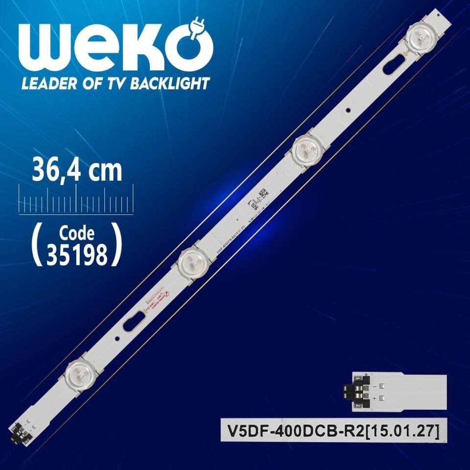V5DF-400DCB-R2 - 36.4 Cm 4 Ledli - WK-449 Led Tv Bar