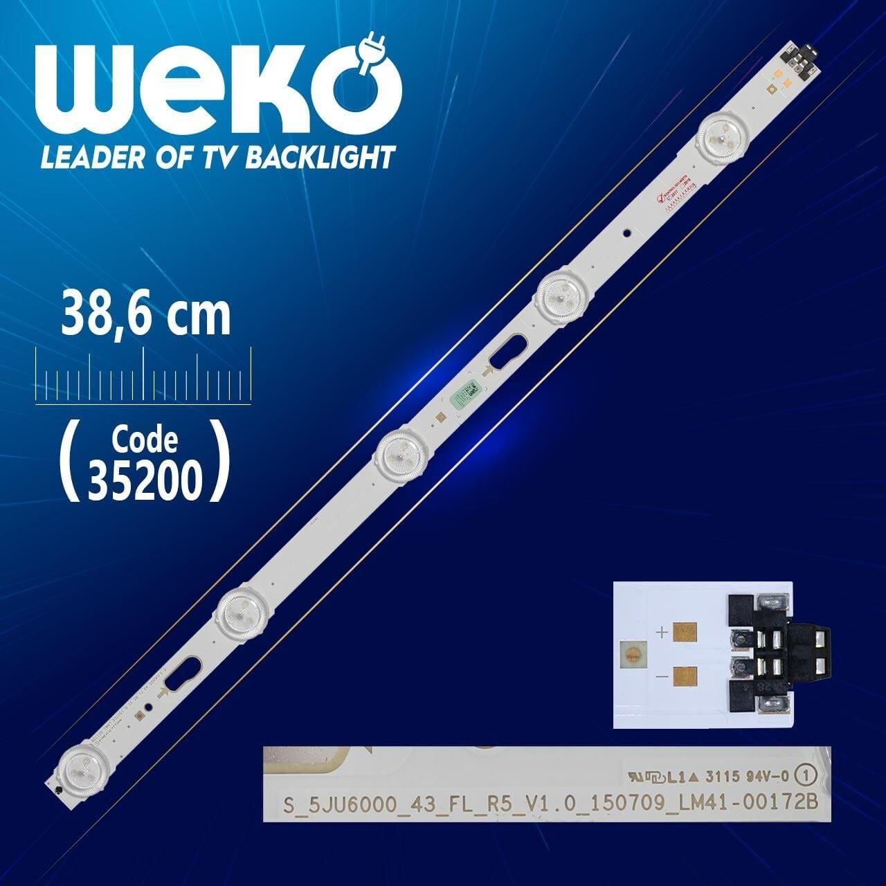 S_5JU6000_43_FL_R5_V1.0_150709_LM41-00172B - 38.6 Cm 5 Ledli   (WK-881) Tv Led Bar