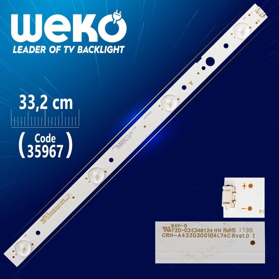 CRH-A4330300104L74C REV1.0 I 33.2 Cm Tv Led Bar