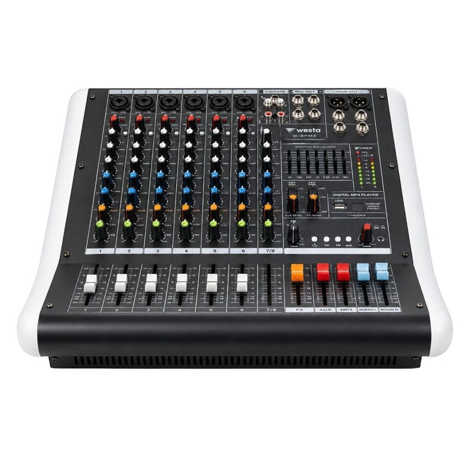 Westa WM-8PMX 2X400w 8 Kanal Power Mikser