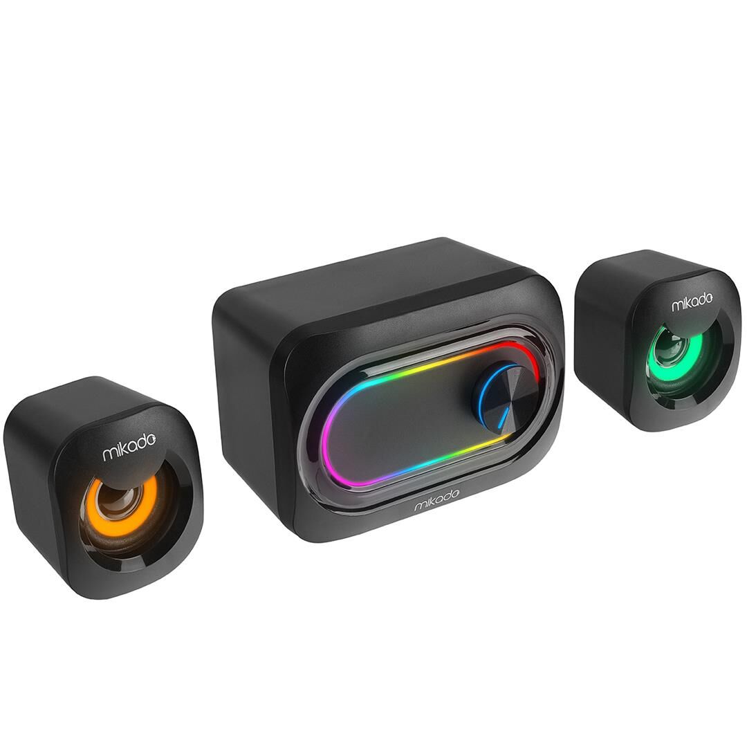 Mikado MD-511 5W+3W×2 USB RGB Ledli 2+1 Gaming Speaker
