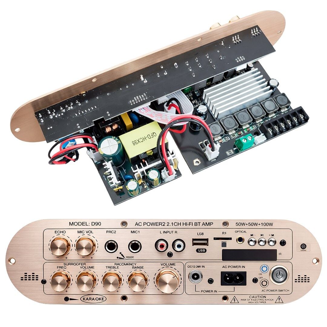Magicvoice D90 2.1 Kanal 200W Profesyonel Amfi Kartı