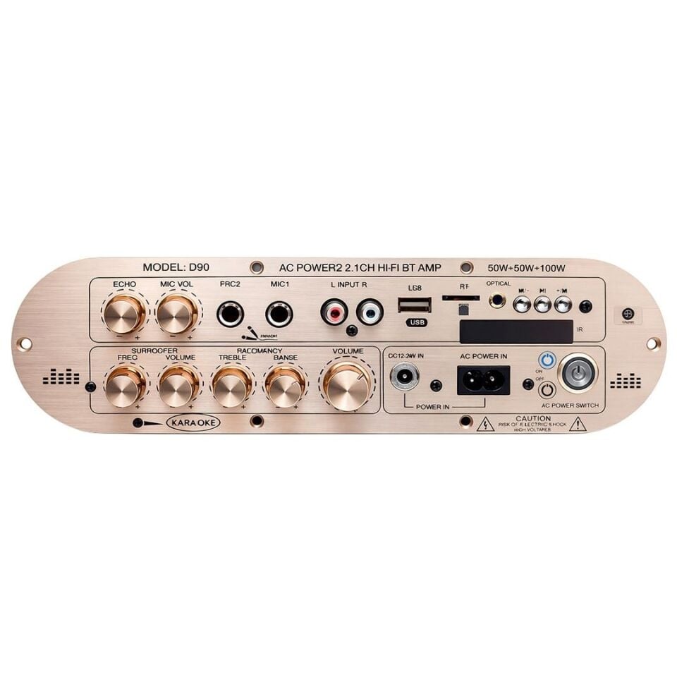 Magicvoice D90 2.1 Kanal 200W Profesyonel Amfi Kartı
