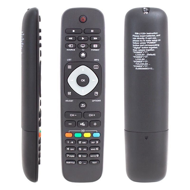 Philips RM-L1125+ Universal 3D Tuşlu Lcd Led Tv Kumanda