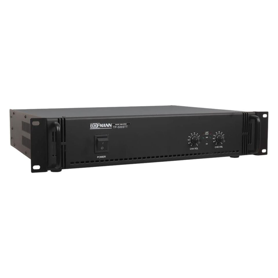 Bofmann TP-500STT 2X250w Hat Trafolu Stereo Power Amfi
