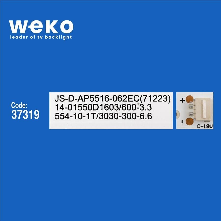 Wkset-6651 37319X8 Js-D-Ap5516-062Ec(71233) 8 Adet Led Bar (3V)