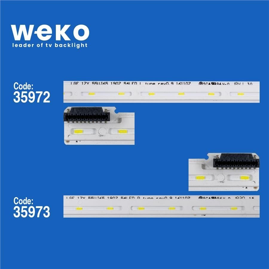 Wkset-6177 35972X1 35973X1 Lge 17Y 55Uj65 1907 54Led L/R 2 Adet Led Bar (54Led)