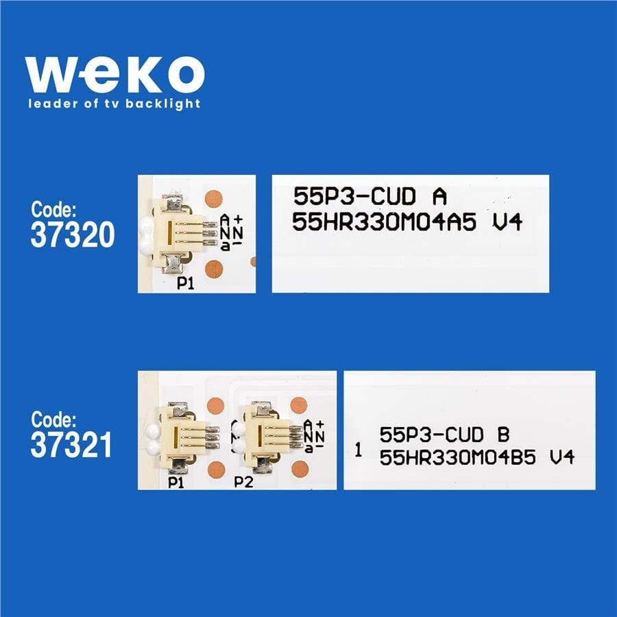 Wkset-6652 37320X8 37321X1 Gıc55lb87/88_3030F 2.1_V0.1_20170118 9 Adet Led Bar