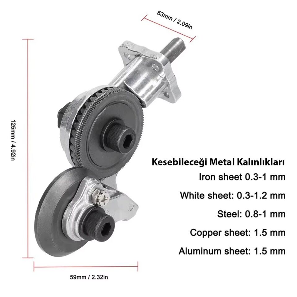 PowerMaster PM-20306 Metal Plaka Kesici Aparatı