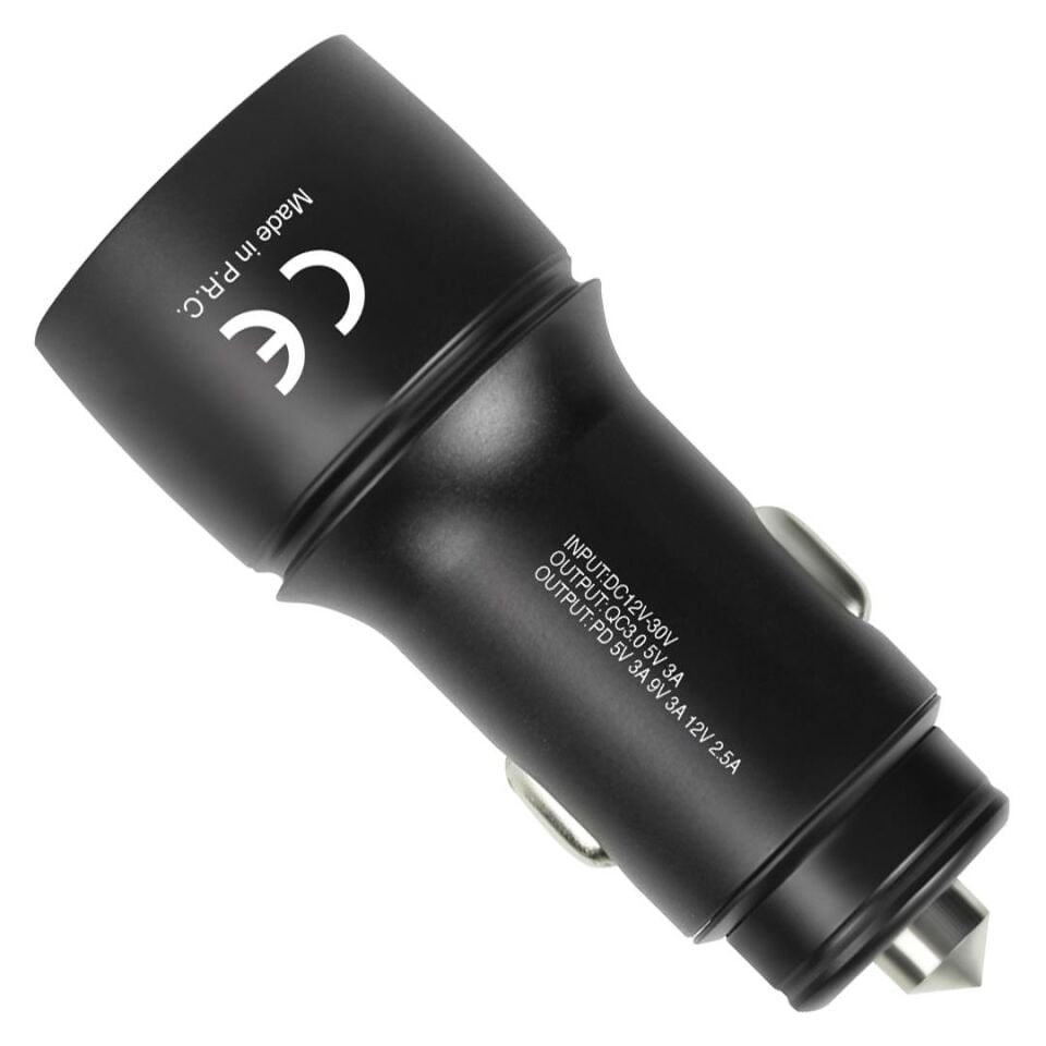 Powerway CC36 30W PD + QC 3.0 Çift Çıkışlı Metal Araç Çakmaklık