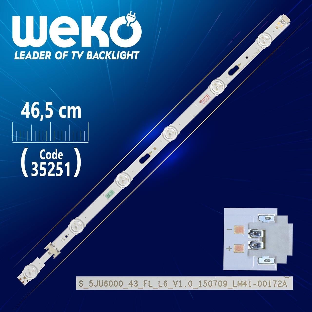 S_5JU6000_43_FL_L6_V1.0_150709_LM41-00172A - 46.5 Cm 6 Ledli   (WK-908) Tv Led Bar