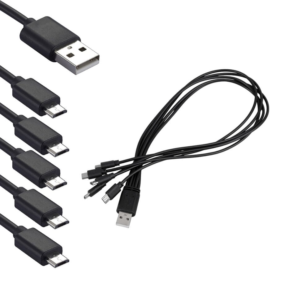 Hello HL-25826 Çoklu 5in1 Micro-USB Şarj Kablosu 30 Cm