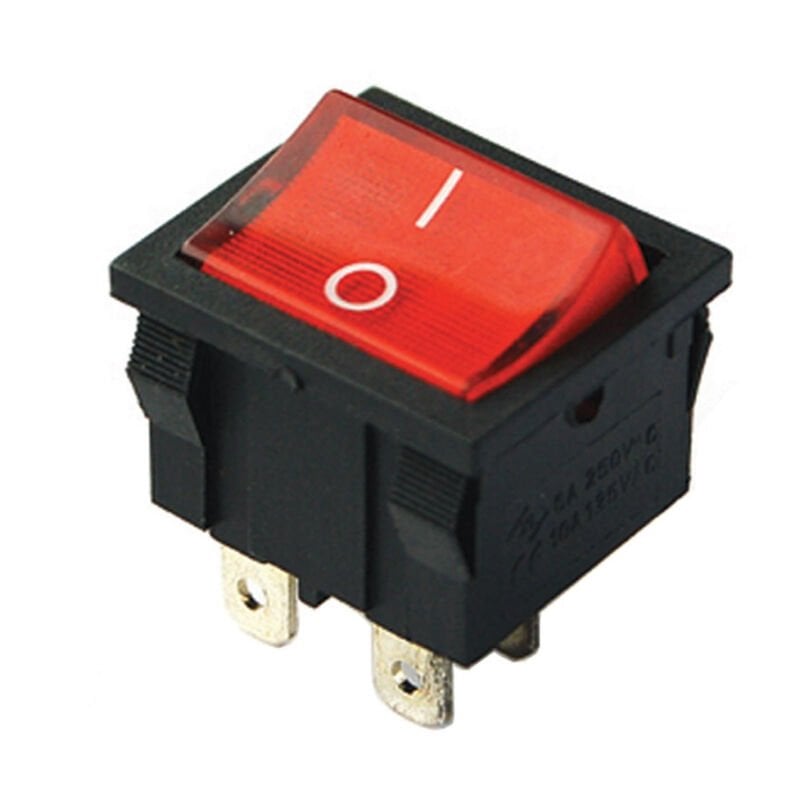 Powermaster IC-126 Orta Boy Işıklı Anahtar On-Off 4 Pin