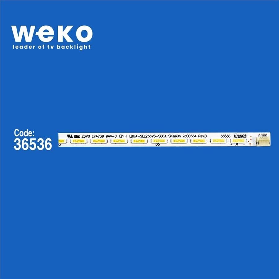 Wkset-6191 36536X1 Lbua-Sel236v3-S06A Shineon 2D00334 Rev.A 1 Adet Led Bar (34Led)