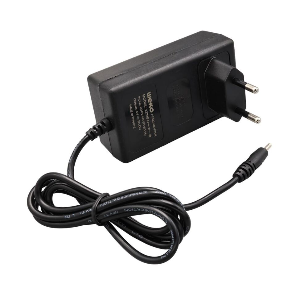Weko 5 Volt - 3 Amper 2.5*0.7 Uçlu Priz Ti̇pi̇ Adaptör