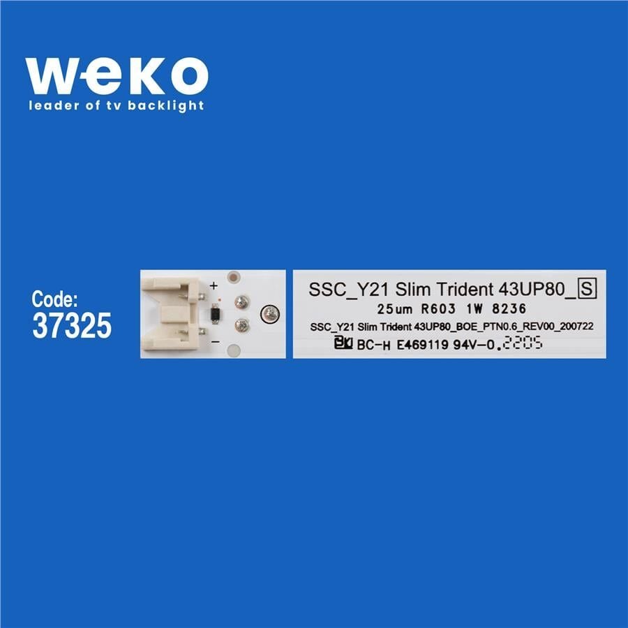 Wkset-6656 37325X5 Ssc_Y21 Slim Trident 43Up80_S 5 Adet Led Bar