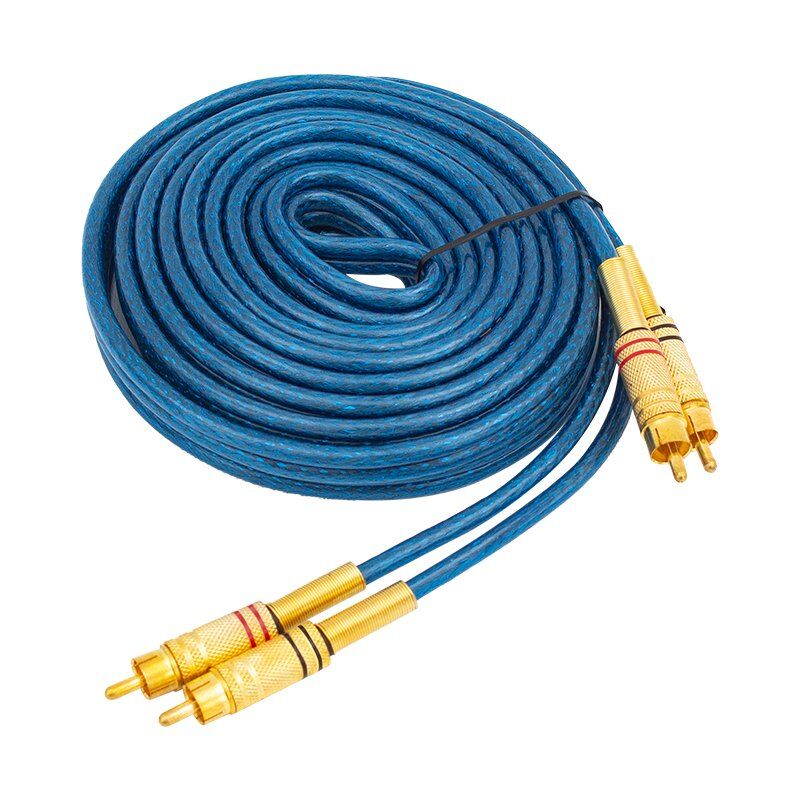 Powermaster 2RCA - 2RCA 4.5 Metre Mavi Ara Kablo