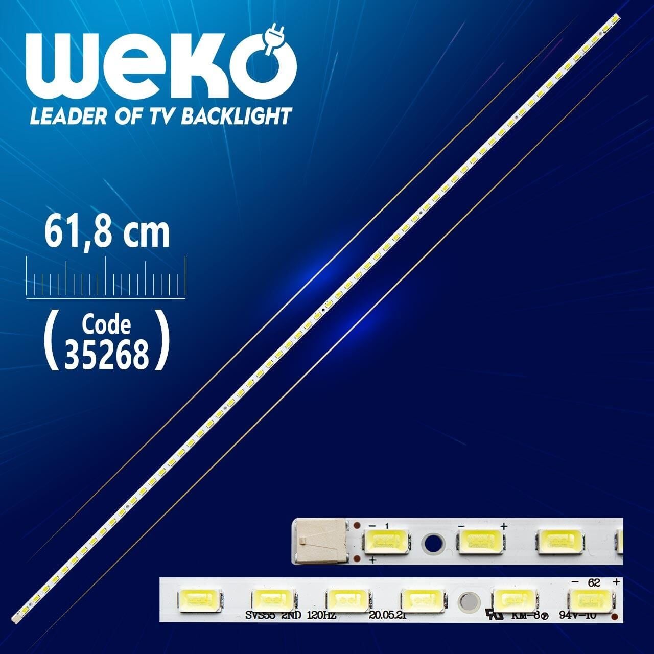 SVS55_2ND_120HZ - 61.8 Cm 62 Ledli - (WK-914) Tv Led Bar