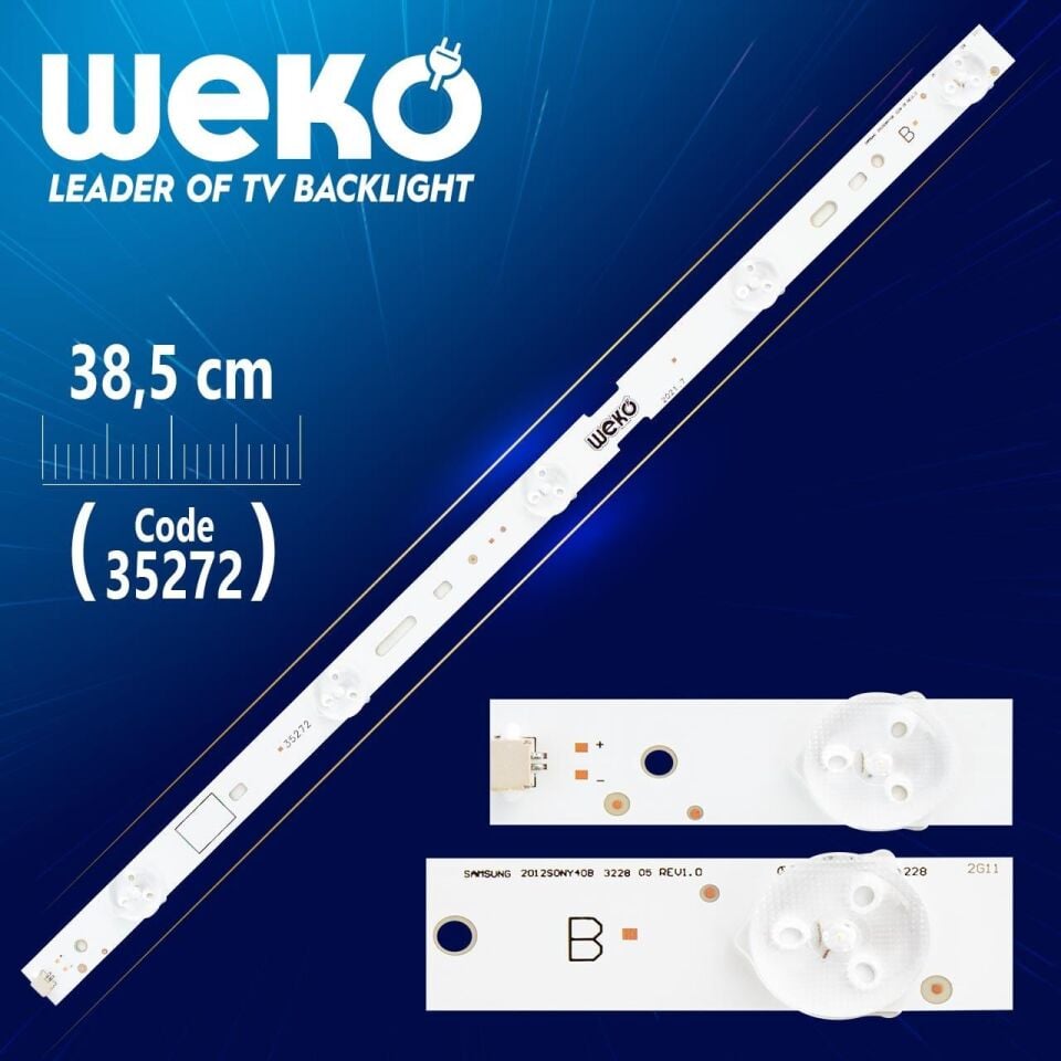 SAMSUNG 2012SONY42B 3228 05 REV1.0 - (5 LEDLİ) - 38,5 CM- (WK-261) - Tv Led Bar