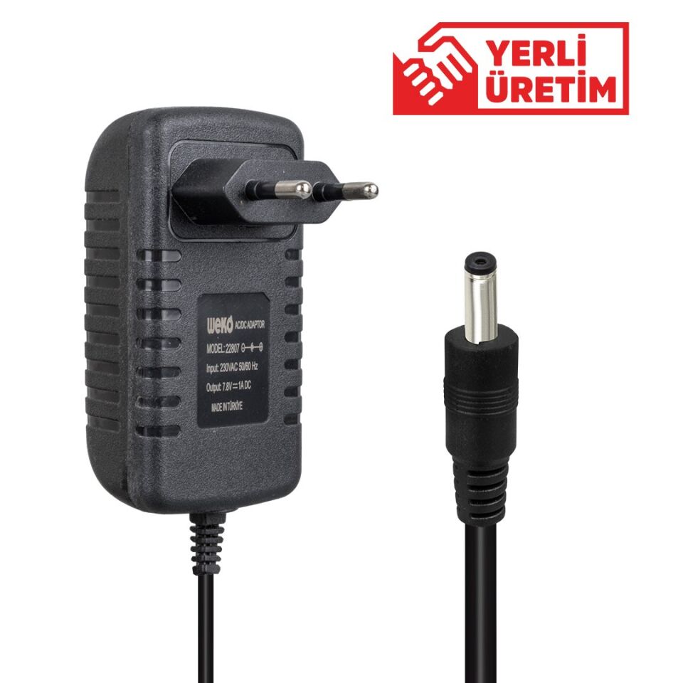 Weko 7.8 Volt 1 Amper Ledli Yerli Üretim Akü Şarj Adaptörü