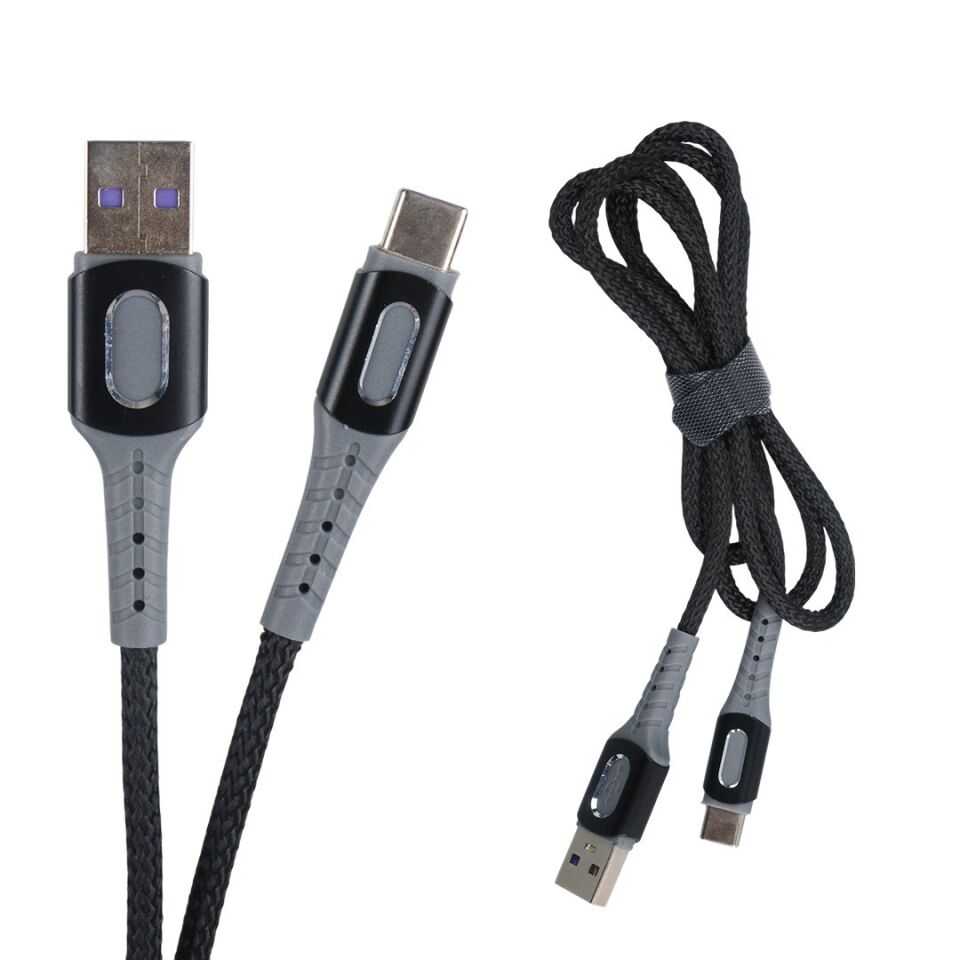 Powermaster USB-A TO Type-C 5 Amper Şarj - Data Veri Kablosu