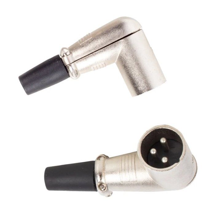 Canon Fiş Erkek 90 Derece L Tip XLR Jack Fiş