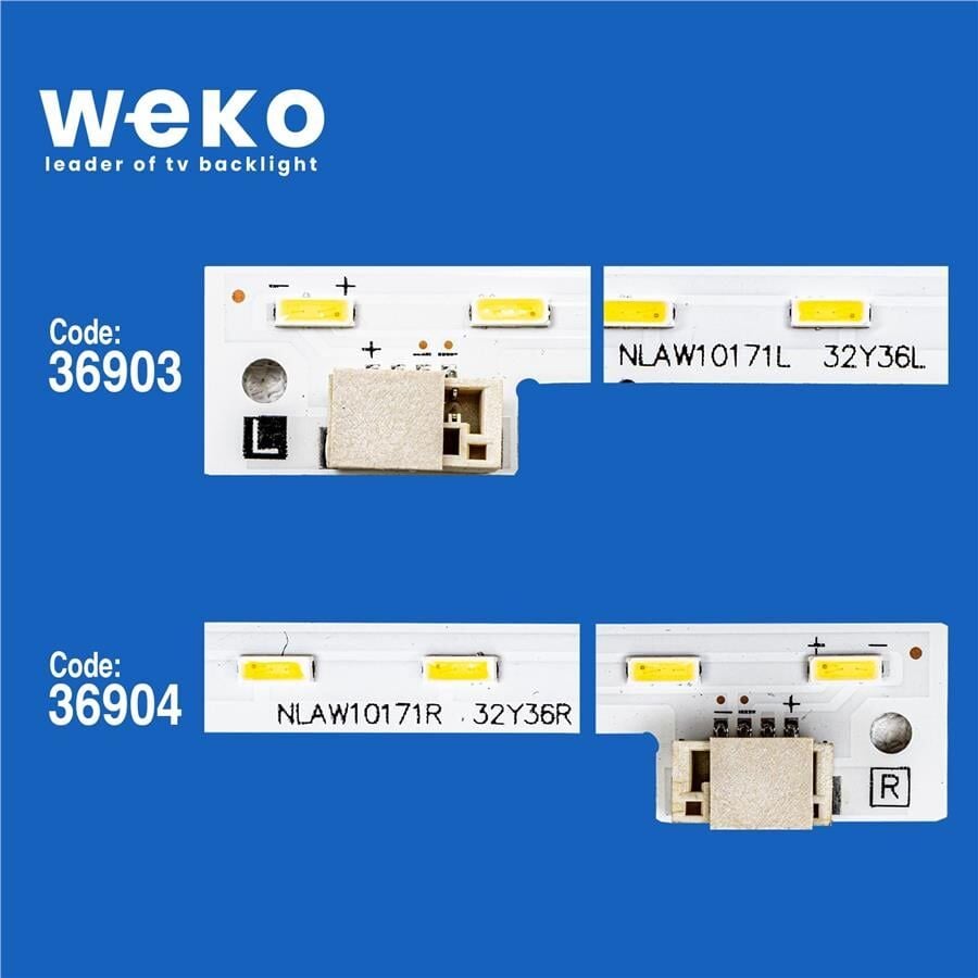 Wkset-6198 36903X1 36904X1 Cmkm-Mb2s  Nlaw10171l/R 2 Adet Led Bar (36Led)